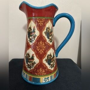 Certified International Rooster Pitcher 11” x 6.5”